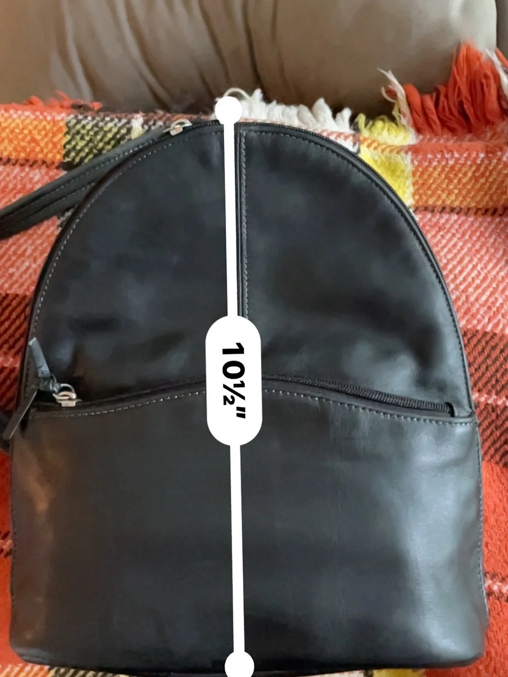 Tignanello Black Leather Backpack